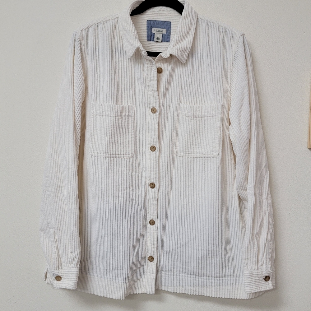 LL Bean Corudory Shirt Jacket Size Large